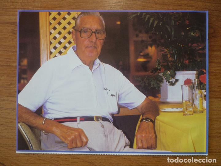 Sammelleidenschaft Sport: LAMINA MAXI CROMO REAL MADRID ASEGURATOR GRUPO OTAYSA N&ordm; 91 LUIS DE CARLOS - 24 X 18 CMS.