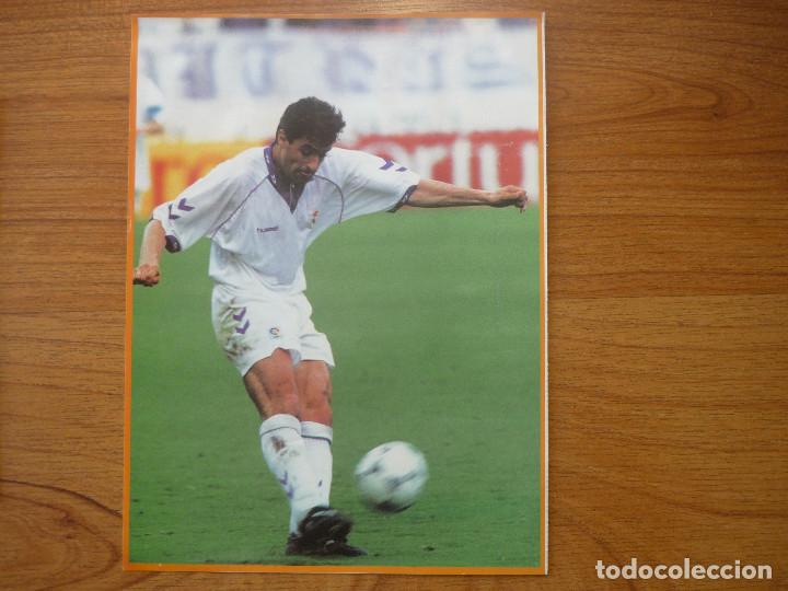 Sammelleidenschaft Sport: LAMINA MAXI CROMO REAL MADRID ASEGURATOR GRUPO OTAYSA N&ordm; 111 MICHEL - 24 X 18 CMS.