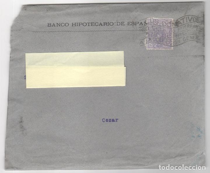 Sammelleidenschaft Sport: Sobre Banco Hipotecario de Espa&ntilde;a de Madrid a C&oacute;zar Ciudad Real . A&ntilde;o 1921. Contiene documentaci&oacute;n.