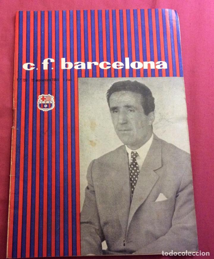 Sammelleidenschaft Sport: PROGRAMA C. F. BARCELONA. 12 SEPTIEMBRE 1959. PORTADA HELENIO HERRERA.