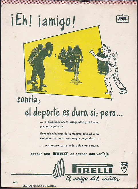 Coleccionismo deportivo: CICLISMO PROGRAMA X GRAN PREMIO CATALU&Ntilde;A A&Ntilde;O 1956 - Foto 2
