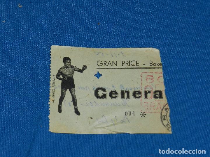 Sammelleidenschaft Sport: BOXEO - ENTRADA GRAN PRICE 1954 CAMPEONATO ESPA&Ntilde;A PESA PLUMA BOBY ROS - HERNANDEZ