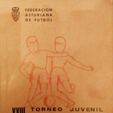 Coleccionismo deportivo: FEDERACIÓN ASTURIANA DE FÚTBOL. XXIII TORNEO JUVENIL DE LOS BARRIOS. TEMPORADA 1970-1971. Lote 112304870