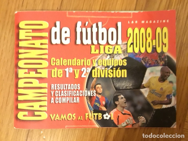 Coleccionismo deportivo: F&uacute;tbol 2008-2009 calendario 1&ordf; y 2&ordf; divisi&oacute;n. - Foto 1