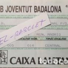 Coleccionismo deportivo: ANTIGUA ENTRADA DE LA LIGA A.C.B. 18-5-93 - MARBELLA JOVENTUT - REAL MADRID