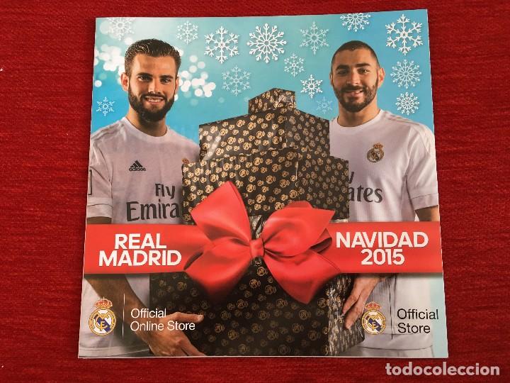 Sports collectibles: RP REAL MADRID NAVIDAD 2015 FANZINE PUBLICIDAD OFICIAL ONLINE TIENDA PRODCUTOS