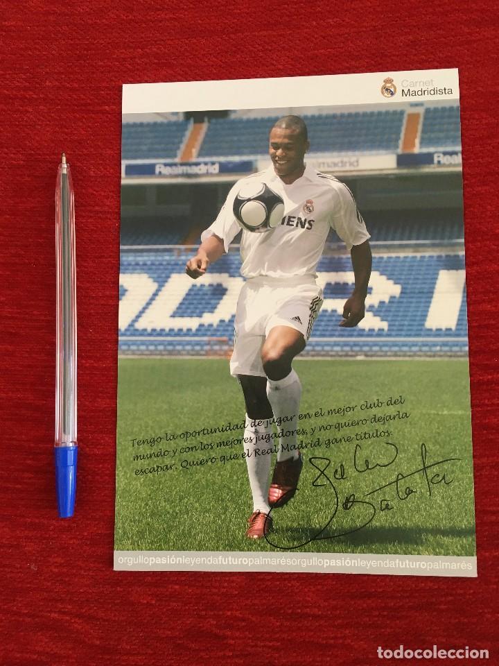 Sports collectibles: RP CROMO POSTAL FOTOGRAFIA JULIO BAPTISTA CARNET MADRIDISTA REAL MADRID AUTOGRAFO