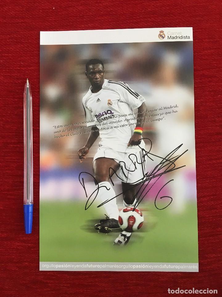 Sports collectibles: RP CROMO POSTAL FOTOGRAFIA DIARRA CARNET MADRIDISTA REAL MADRID AUTOGRAFO