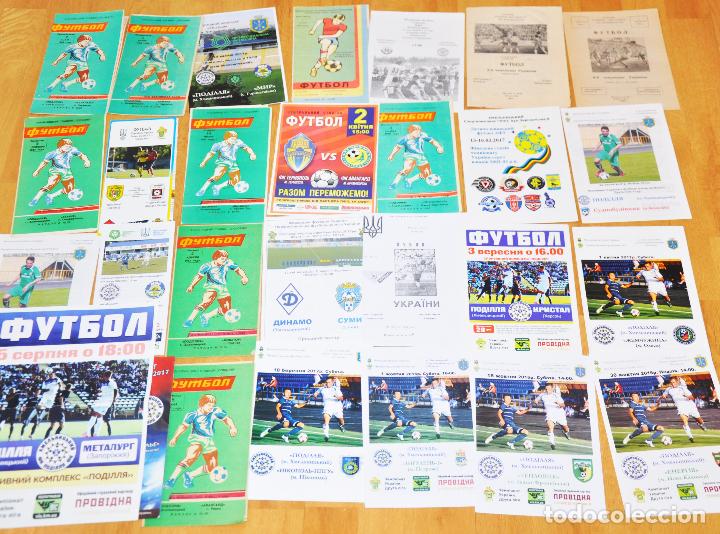 Coleccionismo deportivo: Lote 28 programmas futbol..Ucrania 1988-2014a - Foto 1