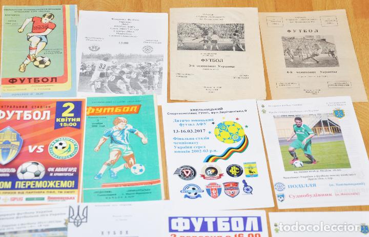 Coleccionismo deportivo: Lote 28 programmas futbol..Ucrania 1988-2014a - Foto 3