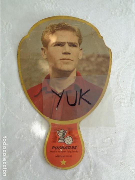 Collectionnisme sportif: ABANICO - PAY PAY FUTBOLISTA DEL VALENCIA CF Y DE LA SELECCION ESPA&Ntilde;OLA - puchades - mundial 1950