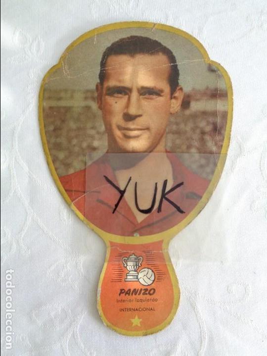 Collectionnisme sportif: ABANICO - PAY PAY DEL FUTBOLISTA DEL BILBAO Y DE LA SELECCION ESPA&Ntilde;OLA - PANIZO - 1950 brasil