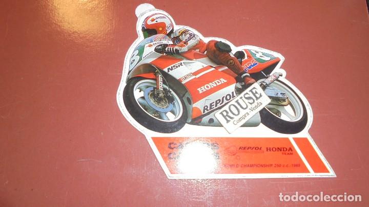 Sports collectibles: MOTOCICLISMO - PEGATINA - ANTIGUA PEGATINA  CARLOS CARDUS - REPSOL HONDA TEAM WORLD CHAMPIONSHIP 250