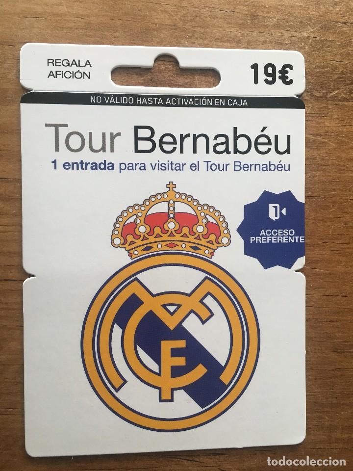 Sports collectibles: R4306 PUBLICIDAD TARJETA DESCUENTO REAL MADRID TOUR Y MUSEO SANTIAGO BERNABEU