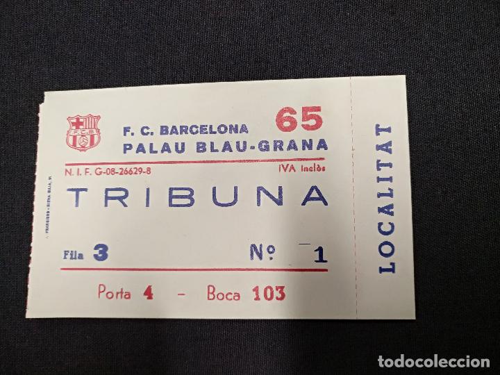 Coleccionismo deportivo: ENTRADA - PALAU BLAUGRANA - Foto 1