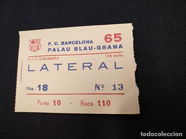Coleccionismo deportivo: ENTRADA - PALAU BLAUGRANA - Foto 1