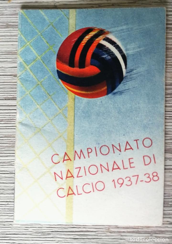 Coleccionismo deportivo: ANTIGUO Y PRECIOSO CALENDARIO DE FUTBOL ITALIANO - CALCIO CAMPIONATO 1937 1938 - PUBLICIDAD FERRANIA