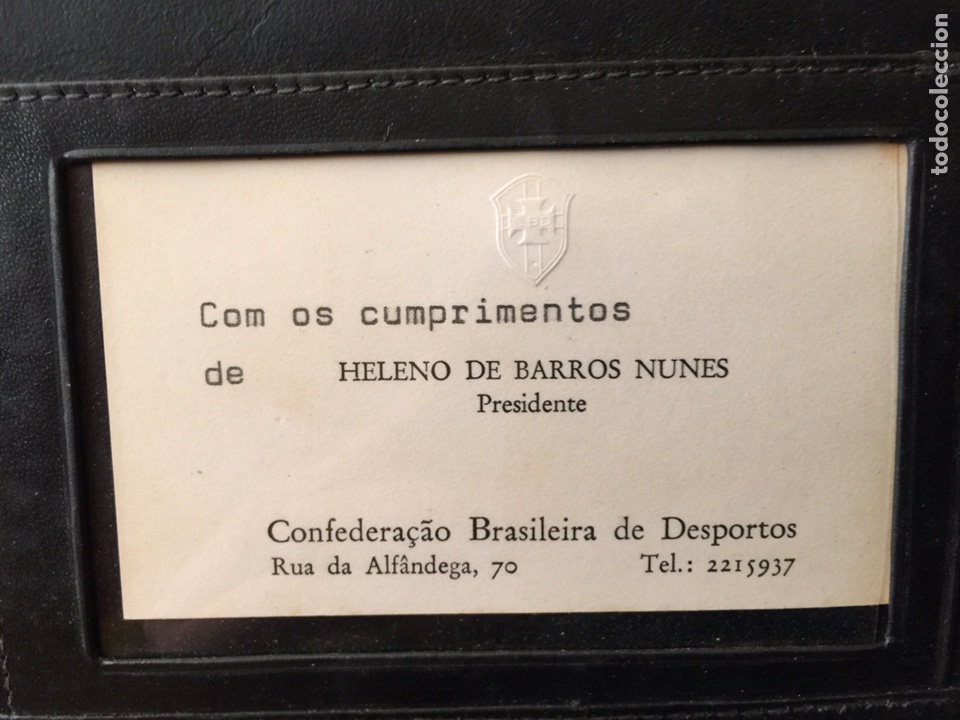 Coleccionismo deportivo: Congreso FIFA.Brasil 1976. Carpeta piel - Foto 3