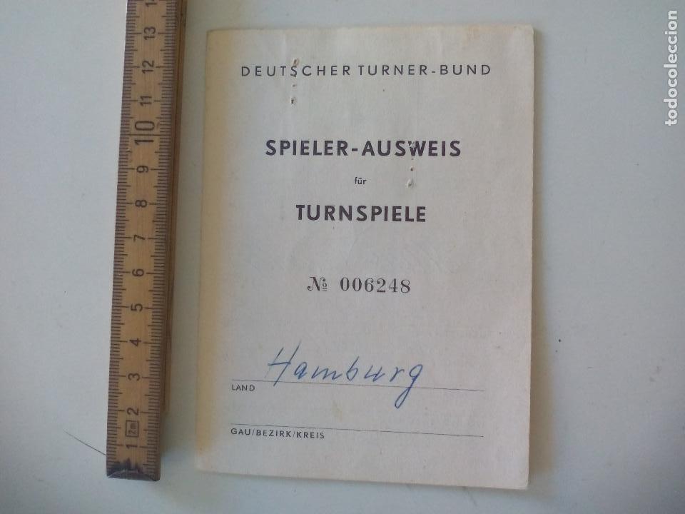 Coleccionismo deportivo: CARNET O TARJETA DE MIEMBRO DE  FEDERACION GIMNASIA ALEMANIA 1973. turner-bund. spieler-ausweis