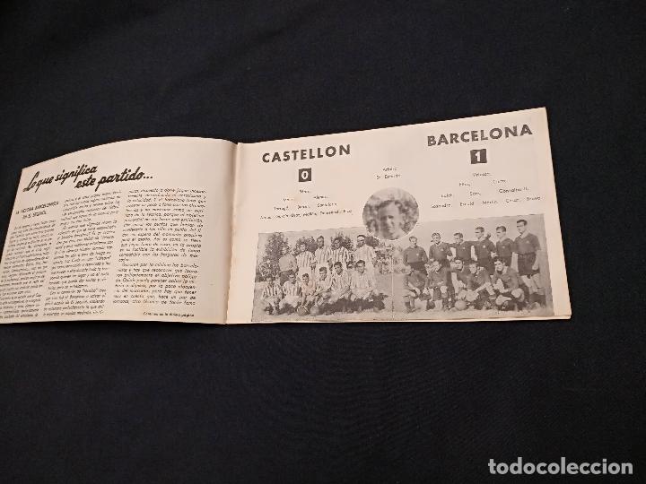 Coleccionismo deportivo: BOLETIN POST-PARTIDO - CASTELLON - C.F. BARCELONA - TEMPORADA 1944 1945 - Foto 2 - 126268011