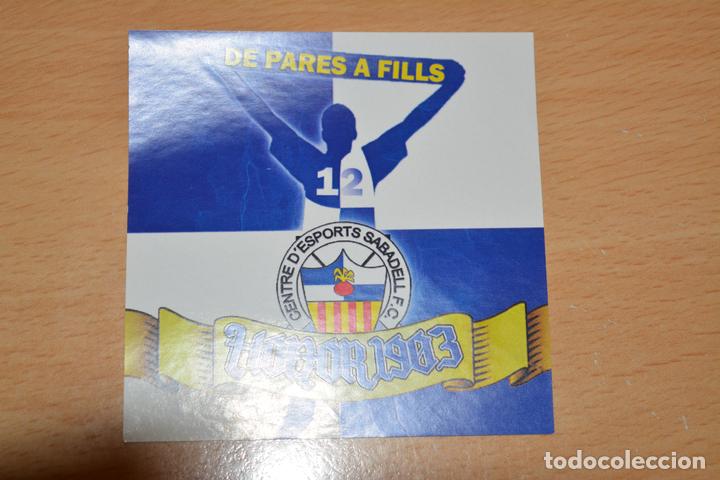 Coleccionismo deportivo: PEGATINA DEL CE  SABADELL - Foto 1