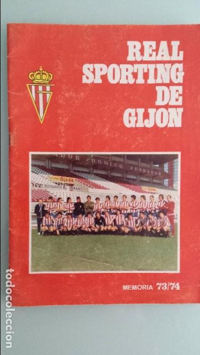 Sports collectibles: Revista Memoria Real Sporting de Gij&oacute;n 1973-74