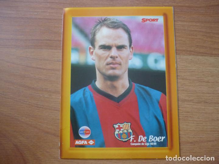 Sports collectibles: FOTO PORTARRETRATOS FRANK DE BOER (FC BARCELONA) 16,5 X 12 CMS AGFA SPORT - BAR&Ccedil;A LIGA 1998 1999