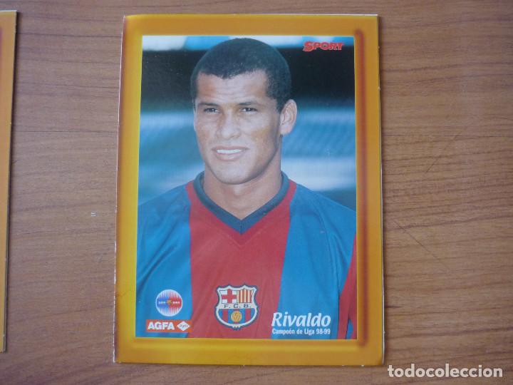 Sports collectibles: FOTO PORTARRETRATOS RIVALDO (FC BARCELONA) 16,5 X 12 CMS AGFA SPORT - BAR&Ccedil;A LIGA 1998 1999