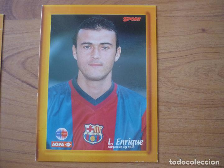 Sports collectibles: FOTO PORTARRETRATOS LUIS ENRIQUE (FC BARCELONA) 16,5 X 12 CMS AGFA SPORT - BAR&Ccedil;A LIGA 1998 1999