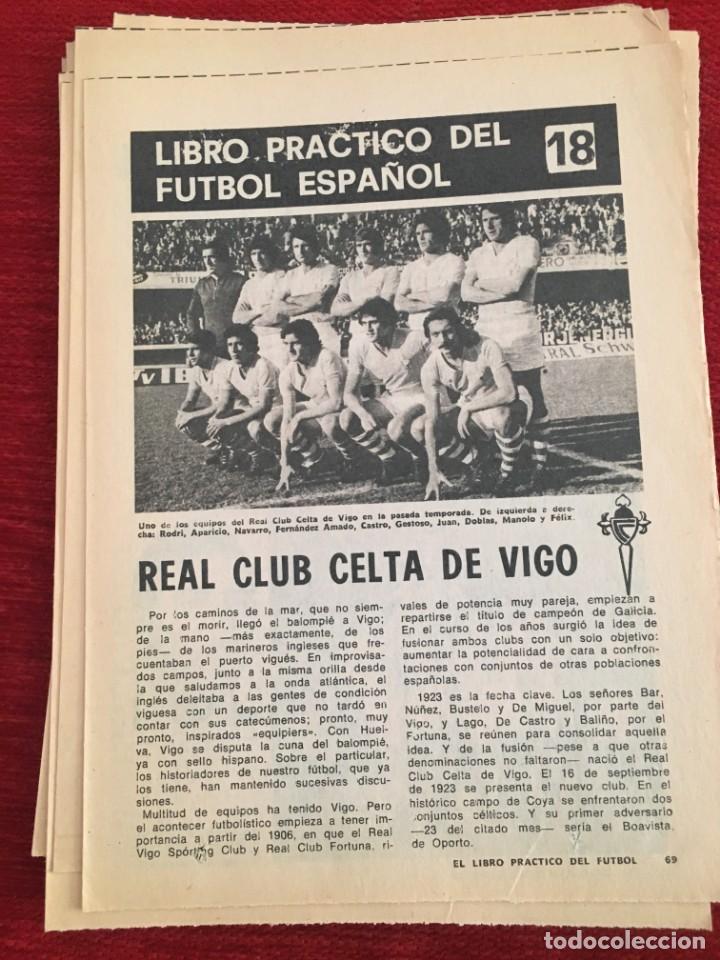 Coleccionismo deportivo: LIBRO PRACTICO DEL FUTBOL ESPA&Ntilde;OL N&ordm; 18 DEDICADO AL CELTA DE VIGO - Foto 1