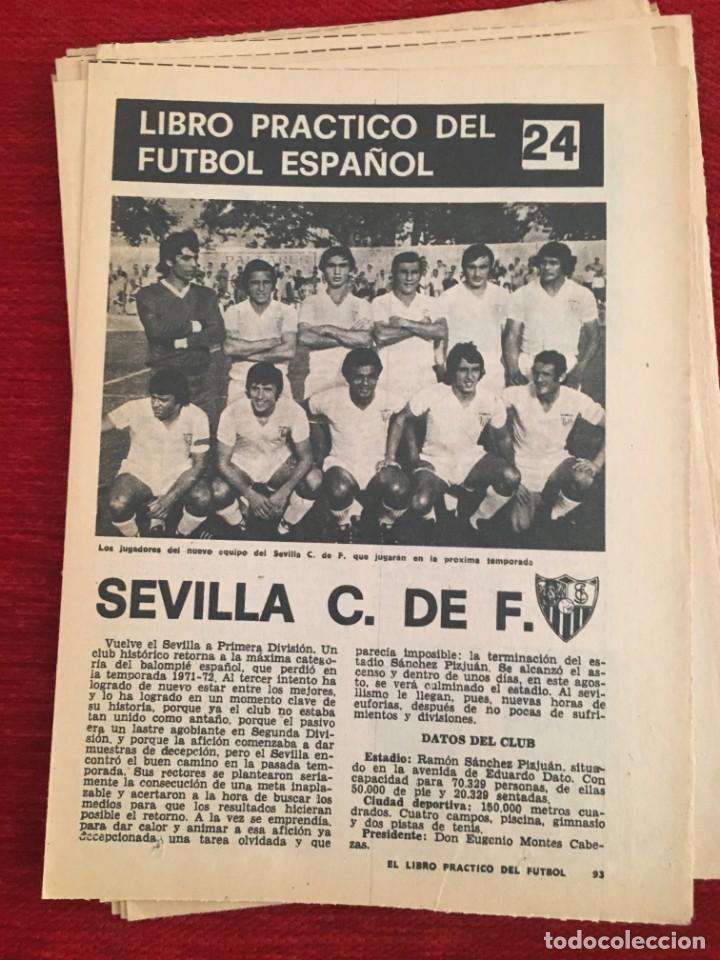 Coleccionismo deportivo: LIBRO PRACTICO DEL FUTBOL ESPA&Ntilde;OL N&ordm; 24 DEDICADO AL SEVILLA - Foto 1