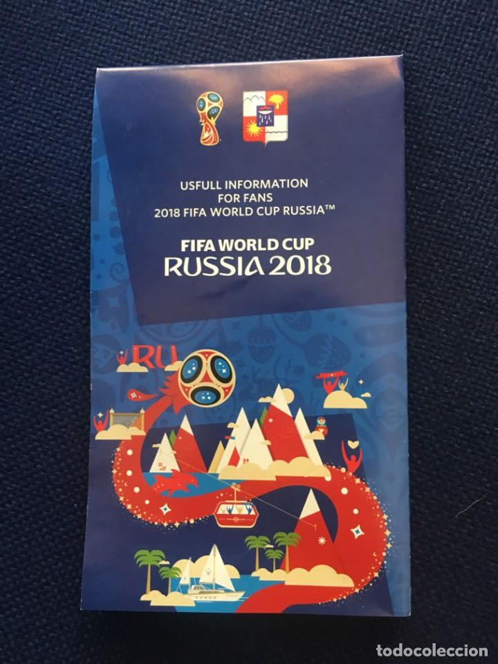 Sports collectibles: R4381 FANZINE MAPA E INFORMACION CAMPEONATO DEL MUNDO MUNDIAL FUTBOL RUSIA 2018 SOCHI STADIUM FISCHT