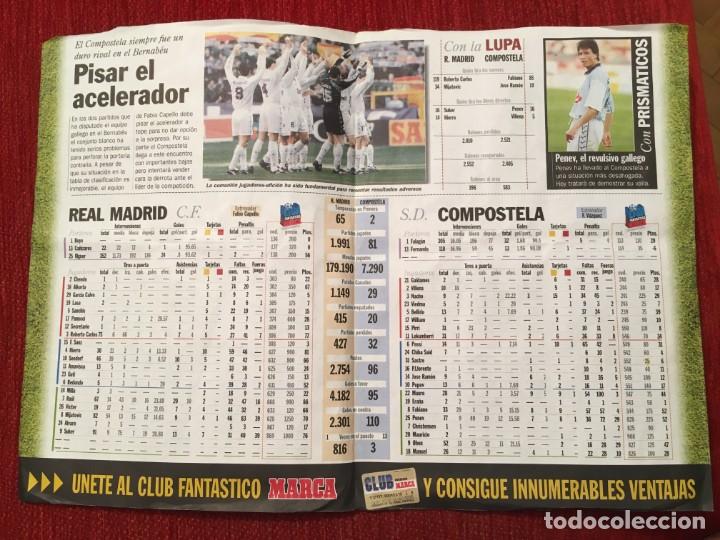 Coleccionismo deportivo: PROGRAMA MARCA REAL MADRID COMPOSTELA LIGA TEMPORADA 1996 1997 - Foto 2