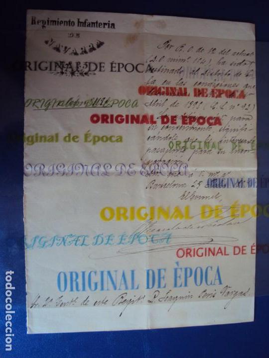 Sammelleidenschaft Sport: (F-180923)DOCUMENTO MILITAR DE JOAQUIM PERIS DE VARGAS , PRESIDENTE DEL F.C.BARCELONA 1914-1915 .