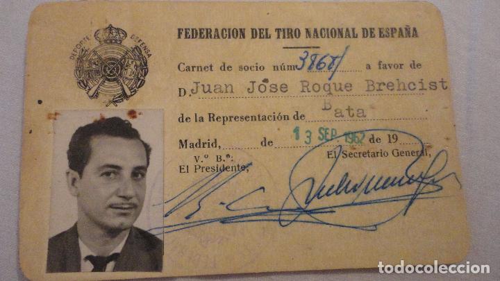 Sports collectibles: FEDERACION DEL TIRO NACIONAL ESPA&Ntilde;A.JUAN JOSE ROQUE BREHCIST.MADRID 1962