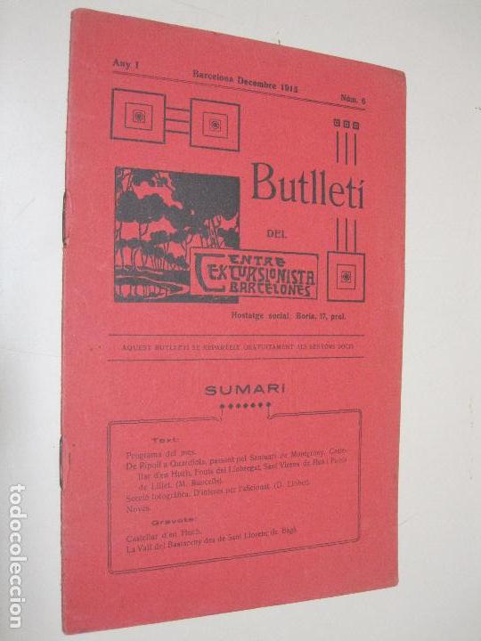 Sports collectibles: Butllet&iacute; del Centre Excursionista Barcelon&eacute;s. Any I. Decembre 1915. N&uacute;m. 6
