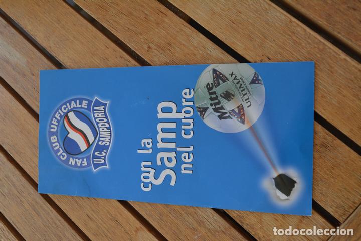 Sports collectibles: MODELO DE INSCRIPCION DEL FAN CLUB UFFICIALE UC SAMPDORIA
