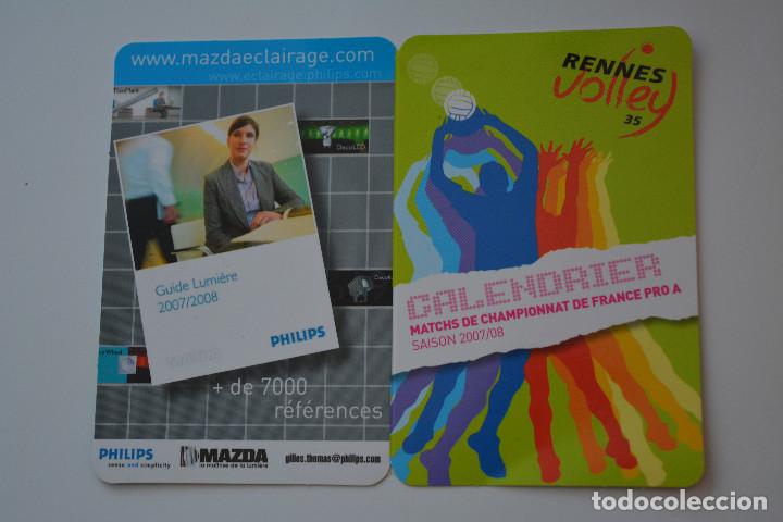 Sports collectibles: CALENDARIO DEL RENNES VOLLEY TEMPORADA 2007-08.CAMPEONATO PRO A VOLEIBOL FRANCIA