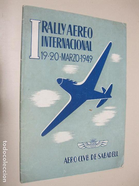 Sports collectibles: I Rally Aereo Internacional. 19 y 20 Marzo 1949. Aero Club de Sabadell