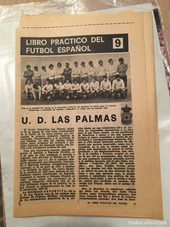 Coleccionismo deportivo: LIBRO PRACTICO DEL FUTBOL ESPA&Ntilde;OL N&ordm; 9 DEDICADO A LAS PALMAS - Foto 1