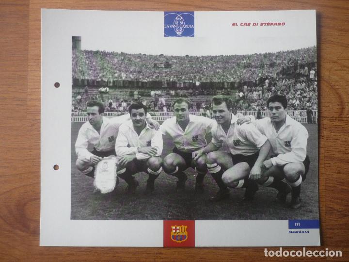 Sports collectibles: LAMINA MAXI CROMO EL GRAN ALBUM BAR&Ccedil;A VANGUARDIA N&ordm; 111 EL CAS DI STEFANO - BARCELONA 27 X 23 CMS.