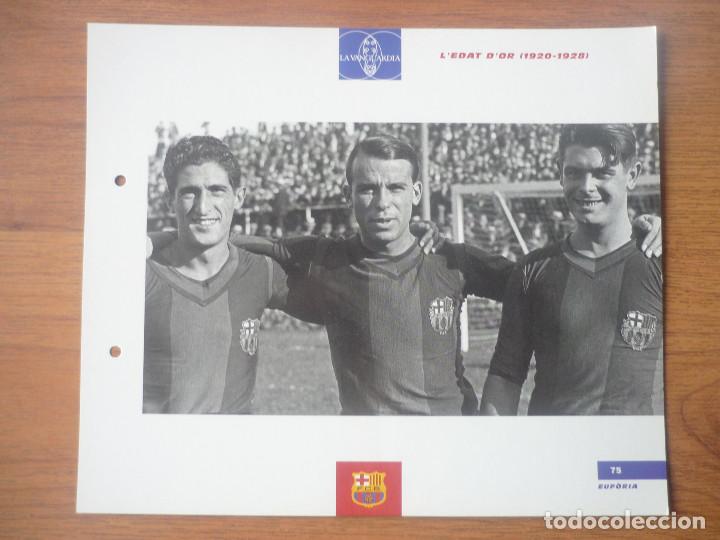 Sports collectibles: LAMINA MAXI CROMO EL GRAN ALBUM BAR&Ccedil;A N&ordm; 75 SAGI SAMITIER PIERA 1920 1928 - BARCELONA 27 X 23 CMS.
