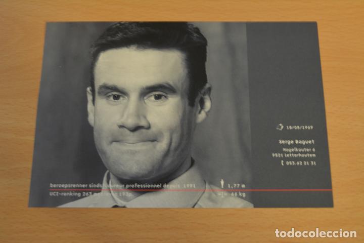 Coleccionismo deportivo: FOTO DEL CICLISTA SERGE BAGUET (LOTTO ADECCO) - Foto 1