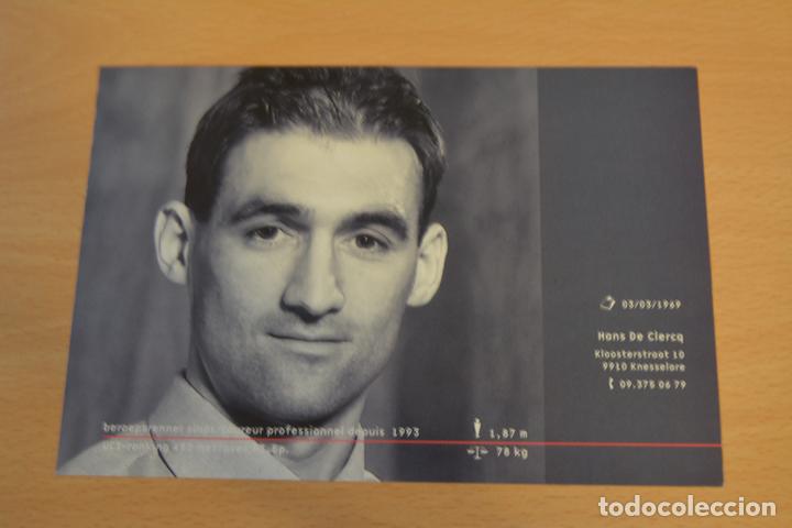 Coleccionismo deportivo: FOTO DEL CICLISTA HANS DE CLERCQ (LOTTO ADECCO) - Foto 1