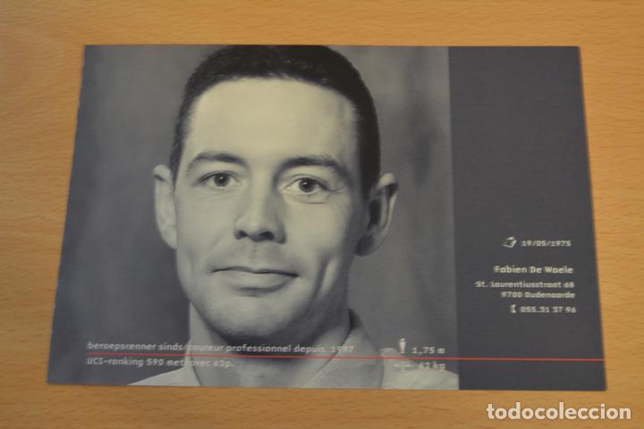 Sports collectibles: FOTO DEL CICLISTA FABIEN DE WAELE (LOTTO ADECCO)