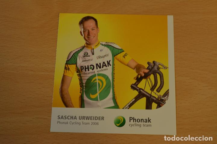 Coleccionismo deportivo: POSTAL DEL CICLISTA SASCHA URWEIDER (PHONAK) - Foto 1