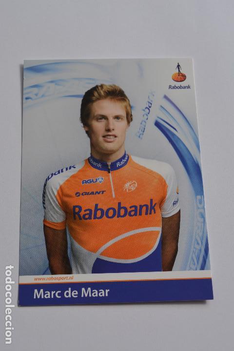 Coleccionismo deportivo: POSTAL DEL CICLISTA MARC DE MAAR (RABOBANK) - Foto 1