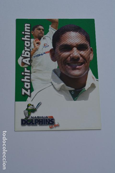 Sports collectibles: POSTAL DEL JUGADOR DE CRICKET ZAHIR ABRAHIM (NASHUA DOLPHINS,SUDAFRICA)