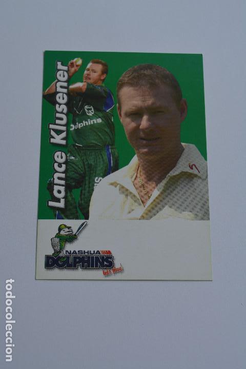 Sports collectibles: POSTAL DEL JUGADOR DE CRICKET LANCE KLUSENER (NASHUA DOLPHINS,SUDAFRICA)