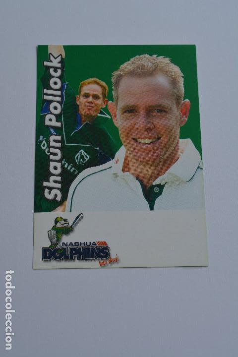 Sports collectibles: POSTAL DEL JUGADOR DE CRICKET SHAUN POLLOCK (NASHUA DOLPHINS,SUDAFRICA)